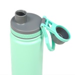 FlyLady's 25 ounce/750 ml Powder-Coated Stainless Water Bottle in Seafoam Green
